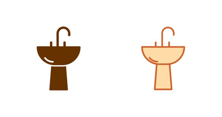 Washbasin Icon Design