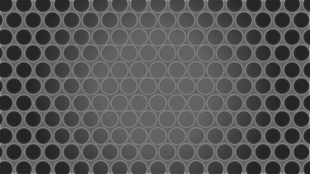 3D Dark Circular Mesh Grid Texture Pattern Abstract Background and Wallpaper. 