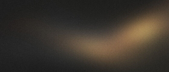 Fototapeta na wymiar Grainy gradient dark gold abstract background texture