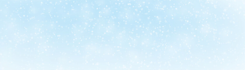 Christmas background with small falling snowflakes. Snow storm effect, blurred, cold wind with snow png. Holiday powder snow for cards, invitations, banners, advertising.