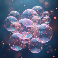 abstract colorful bubbles