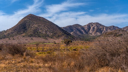 Fototapeta premium Semi-arid mountains of Galeana Mexico