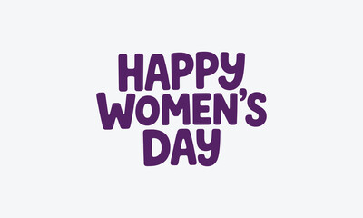 Fototapeta premium International Women’s Day Bold Typography Art
