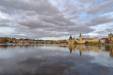 Old Town of Prague view from Shooter's Island