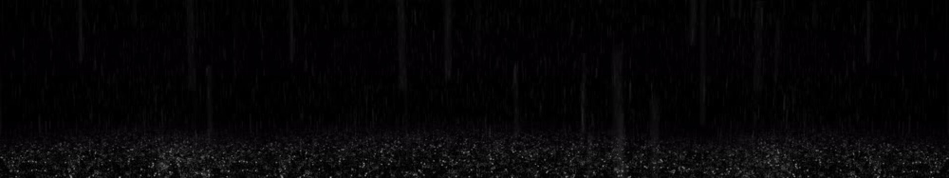 rain with floor on transperent background | looped animation | wide screen 