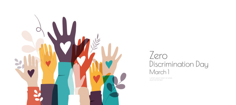 Zero Discrimination Day banner.