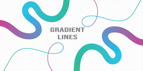 Abstract Party with Gradient. Vector 3D Curve Rainbow Ribbons Background, Rainbow Color line Ribbons shape background.