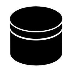 A 3d illustration of an isolated black metal oil barrel container for petroleum energy storage against a white background