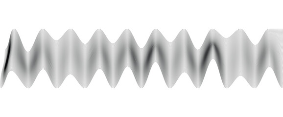 Minimal Flowing Line Wave Vector in Monochrome Style