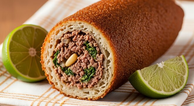 Dominican Quipe (Kibbeh) - Deep Fried Bulgur and Beef Rolls