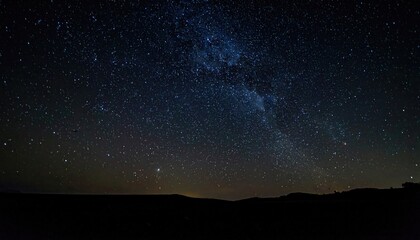 A vast expanse of starry night sky with the Milky Way arching across
