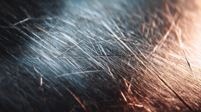 A close-up view of damaged hair with split ends and breakage in lighting conditions
