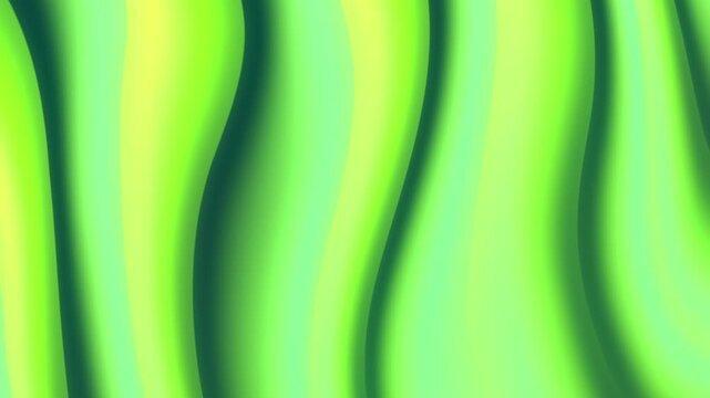 Abstract pattern of flowing green yellow colored waves. Suitable for backgrounds, digital art, naturethemed designs, and vibrant print materials.