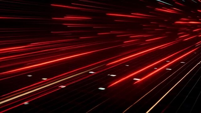 Abstract Light Trails Speed Motion Blur Background.
