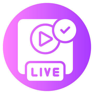 straming gradient icon