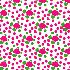 Floral Clipart Pink Flower Background | Cute Floral Wallpaper, Fabric Pattern, Gift Wrap, Printable Vector Art