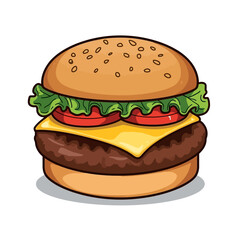 Cheese Burger Very delicious design