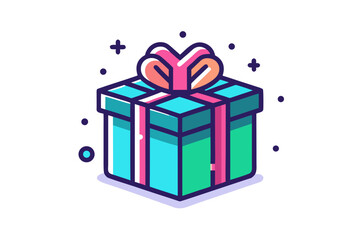 Fototapeta premium gift box vector illustration