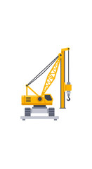 Powerful Yellow Construction Crane Lifting Equipment For Modern Infrastructure Development Projects