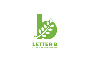 Letter B green concept logo design for your branding and identity