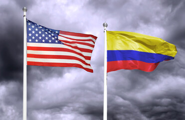 Tense relations between Colombia and the United States. Concept of conflict