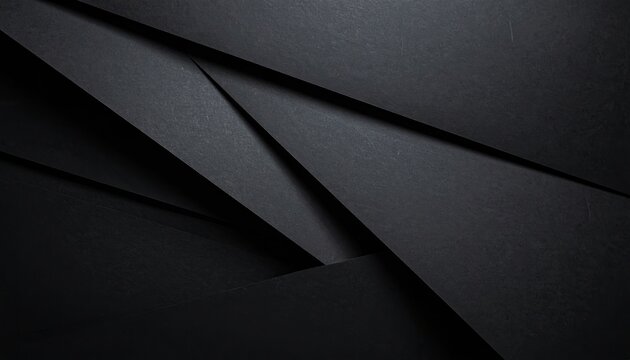 Overlapping dark grey geometric planes with sharp edges and subtle texture