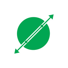 Diameter Sign Icon PNG with Transparent Background