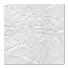 Fototapeta premium Abstract crumpled white paper texture with shadow effect, ideal for graphic design and presentation backgrounds