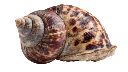 Obraz premium Freshwater snail shell isolated on white background 