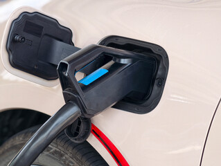 high-speed DC charging to EV car.