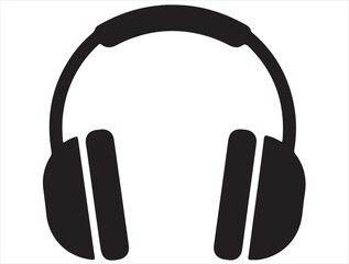 Fototapeta premium Noise Cancelling Headphones icon white background.