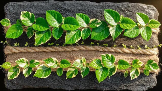 Resilient plant growing on a rock representing the concept of adjusting circadian reset in a phased plan. Circadian Reset in Nature &ndash; Phased Plant Growth Concept Animation