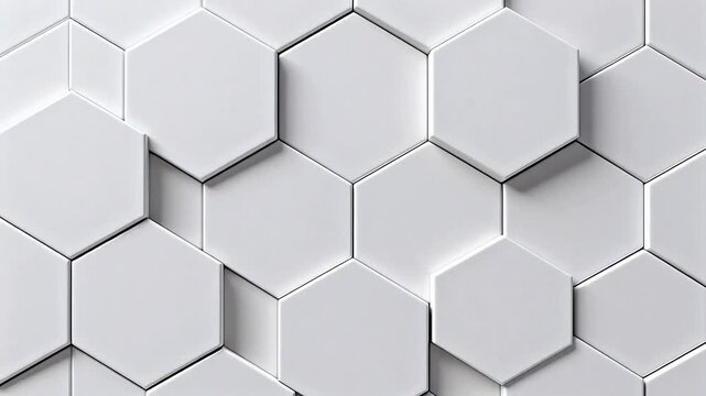 White hexagonal tile pattern