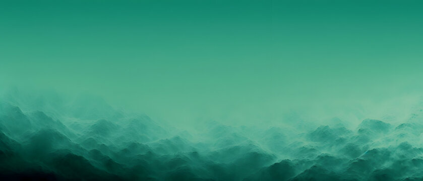 Grainy background with smoke and jade noise abstract gradient