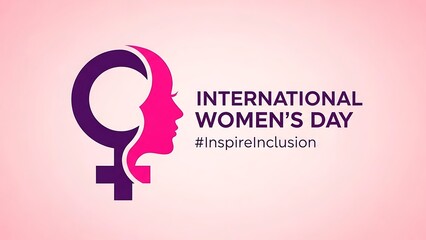 International women's day representation logo