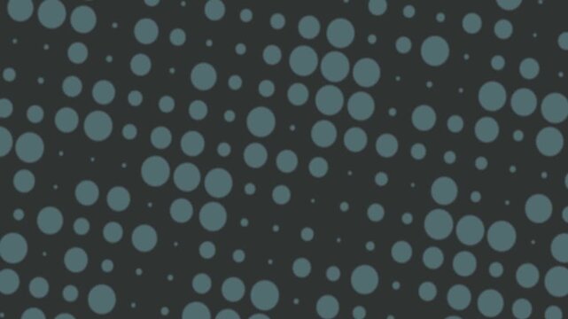 Grey Dots Falling on Dark Background