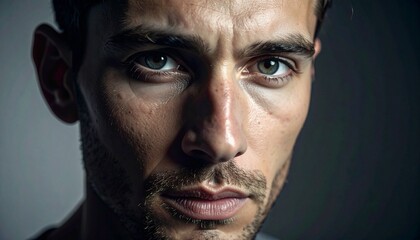 Close-up Portrait of a Man with Beard.