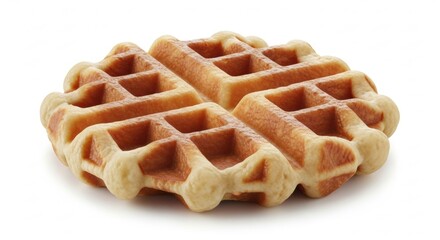 waffles on a white background