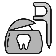 Dental Floss Icon For Design Elements