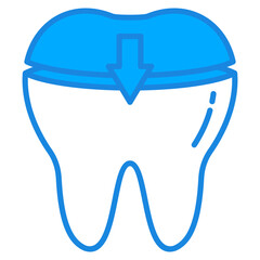 Dental Filling Icon For Design Elements