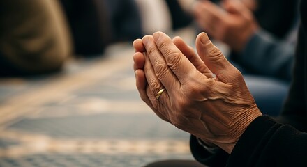Hands in Prayer Pose  Spiritual Reflection Moment