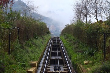 Sun World Fansipan Legend Monorail Railway in Sapa, Vietnam