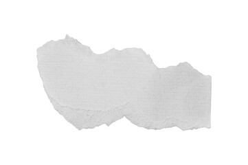Ripped white paper strip presenting a blank space for notes, messages, a text with transparent...