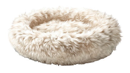 fluffy comfortable pillow isolated on white background 