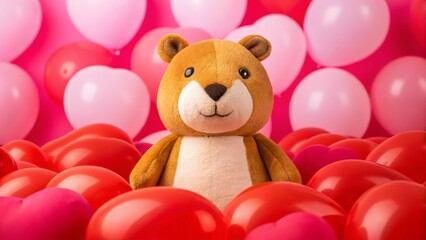 Brightly Colored Plush Groundhog Toy Sitting on a Gigapixel Standard v2 4x Detail