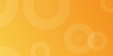 abstract yellow background with circular shapes and halftone composition. vector illustration