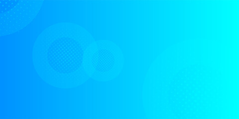 Abstract blue background with circles. Vector illustration