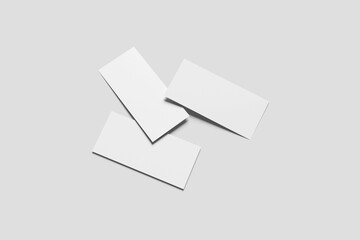 Blank Gift Voucher Mockup - 3D illustration