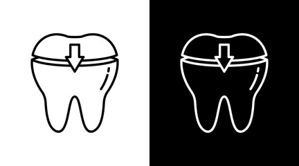 Dental Filling Icon For Design Elements