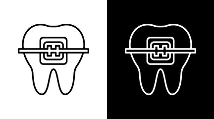 Dental Braces Icon For Design Elements